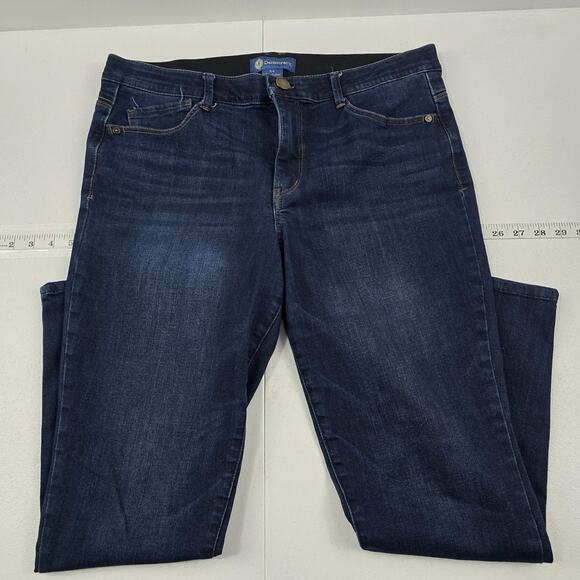 Democracy ab solution jeans blue denim size 14 womens 5781 slim skinny - Picture 1 of 11